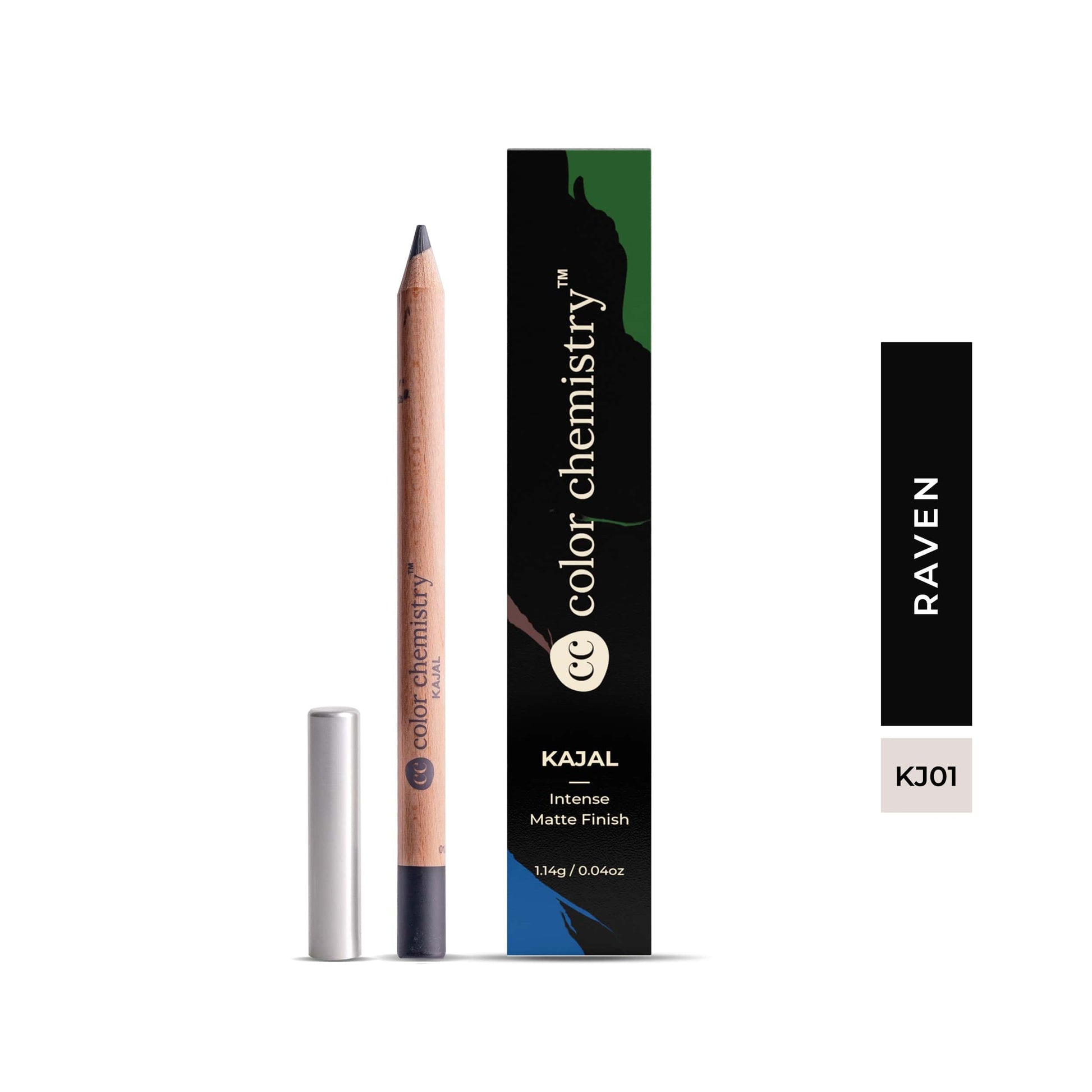 Organic Black Kajal Pencil/Kohl - Raven 