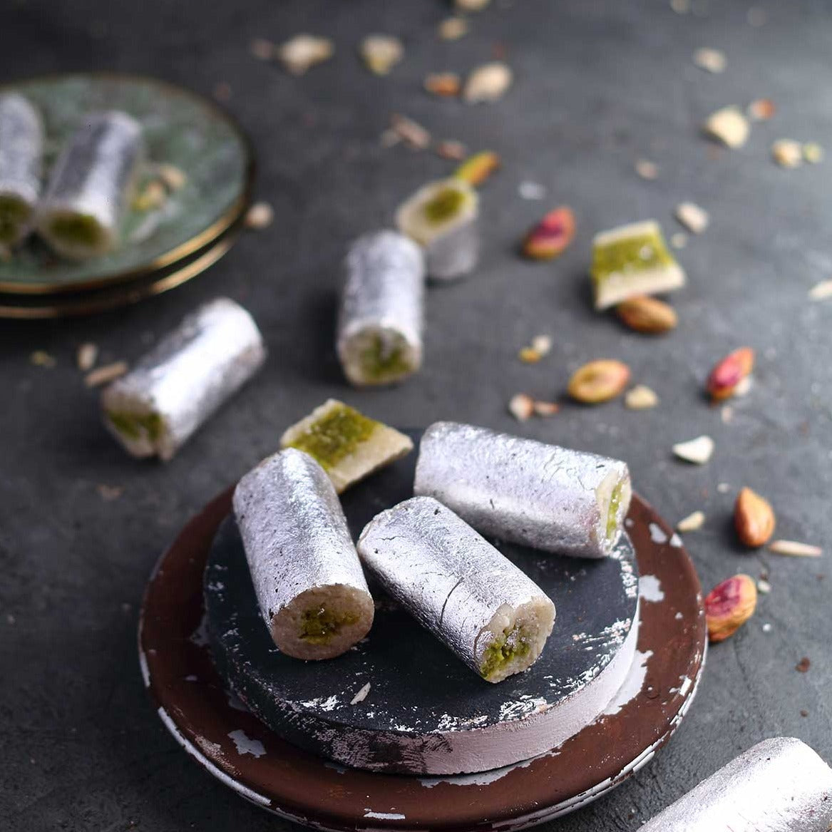 Almond House Kaju Pista Roll 