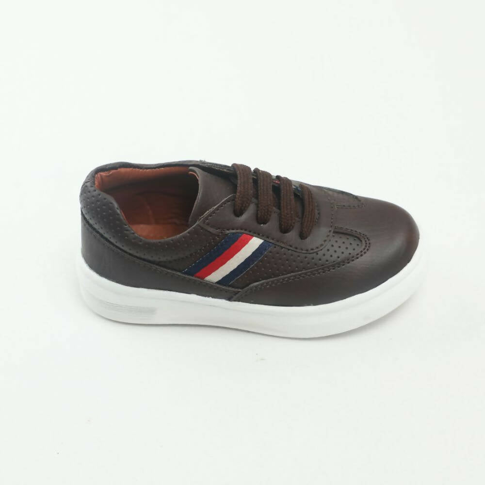 Tiny Bugs Boys Lace Up Casual Sheos - Dark Brown  Grab2Buy Tiny Bugs Grab2Buy