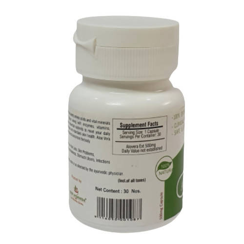 Deep Ayurveda Aloevera 500mg Veg Capsules - Grab2buy