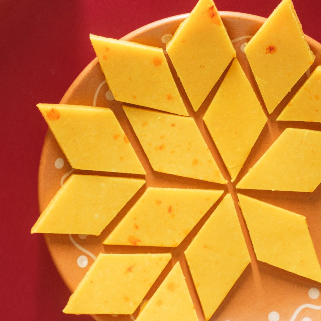 Shree Mithai Kesar Kaju Katli 