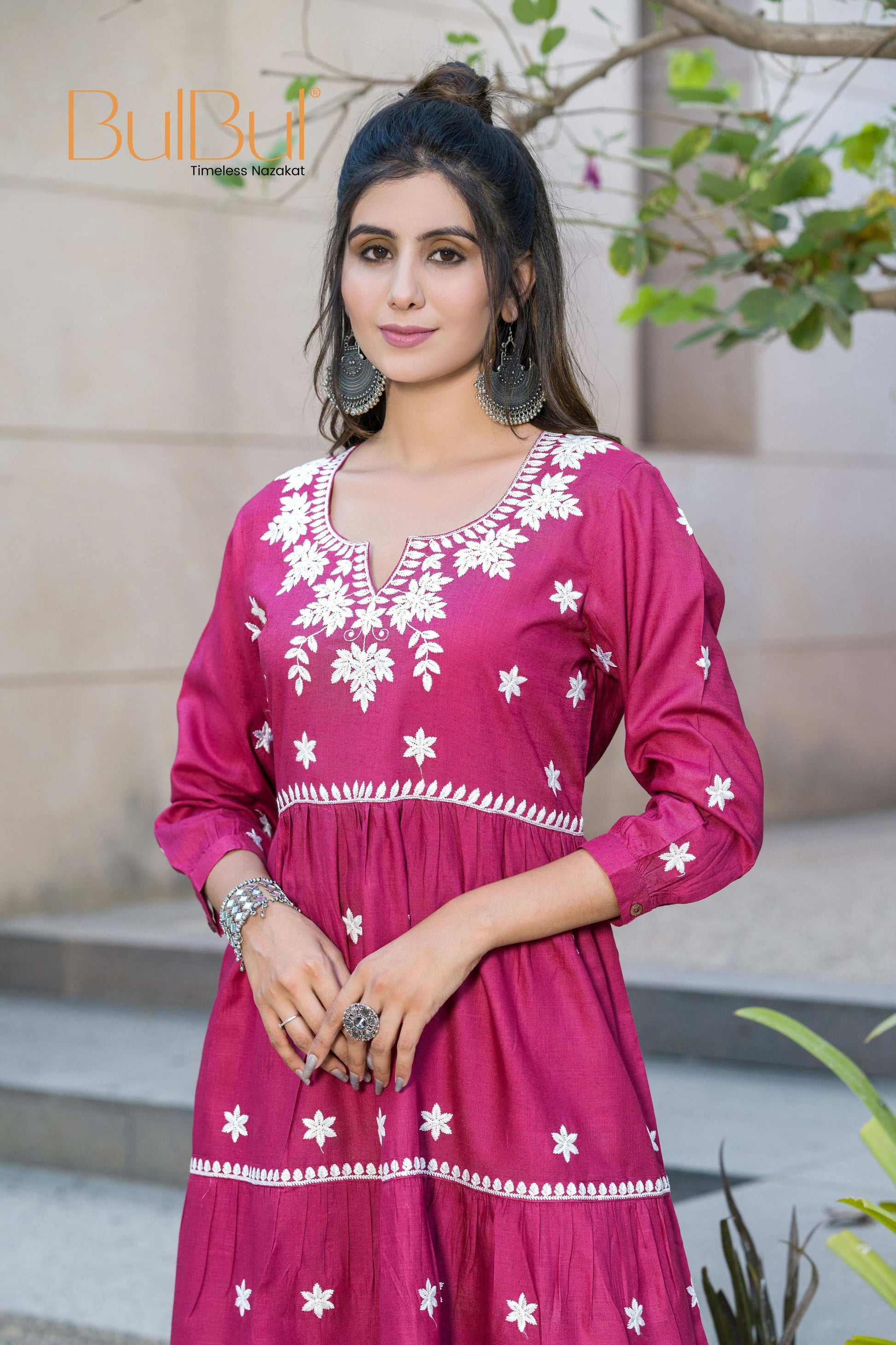 BulBul Dhawani Rayon Wine Co-Ord Set 