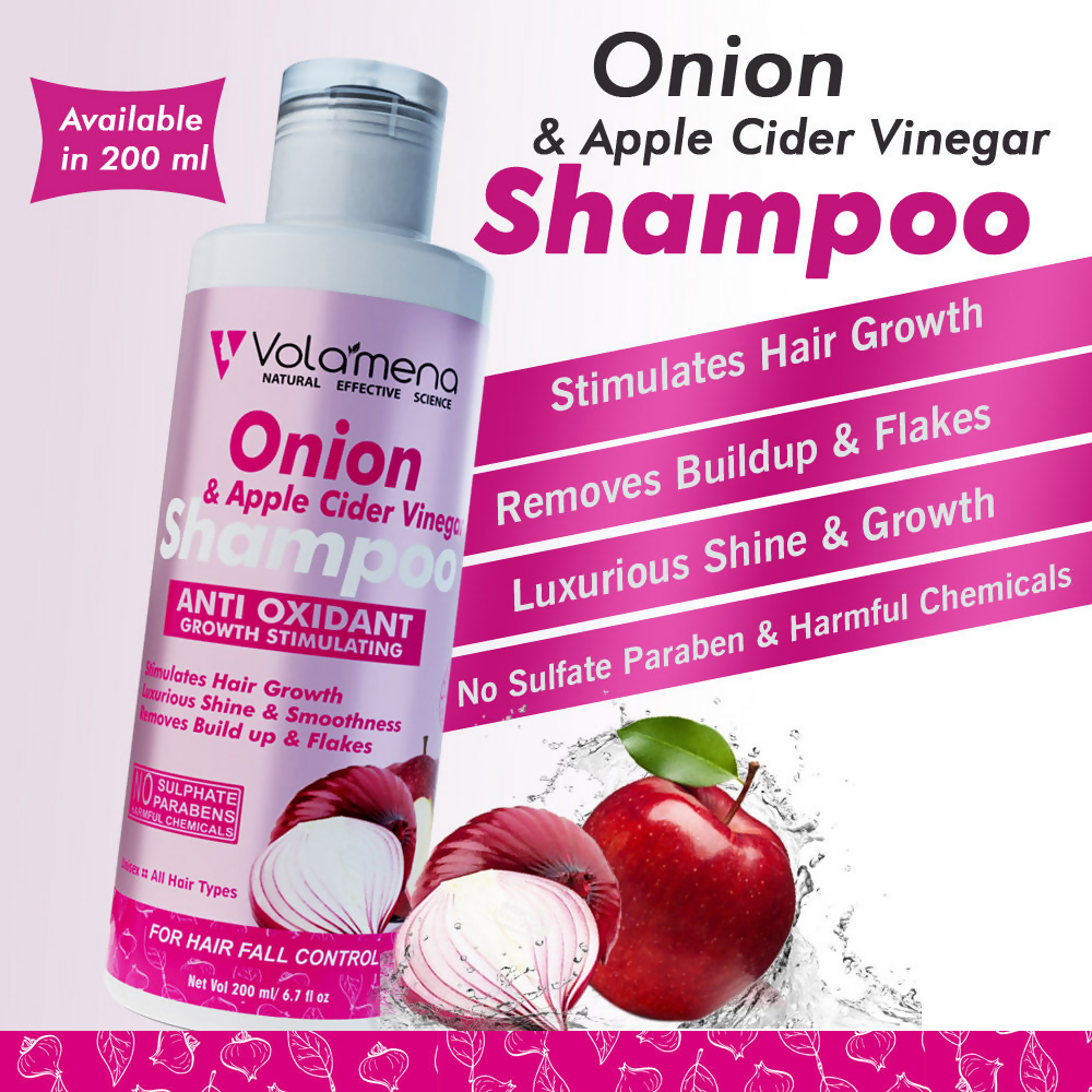Volamena Onion & Apple Cider Vinegar Shampoo  Grab2Buy Volamena Grab2Buy