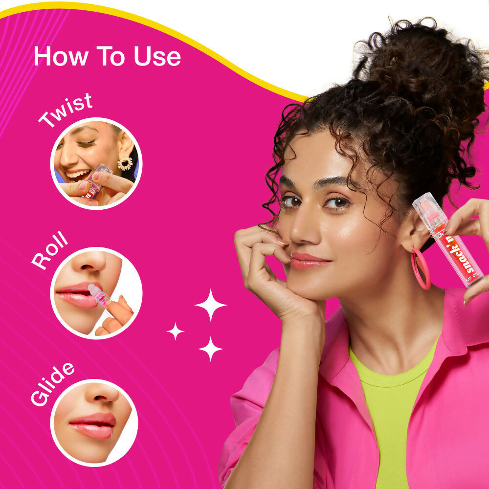 Swiss Beauty Craze Snack'N Nourishing Lip Oil - 1. Cinnamon Roll 