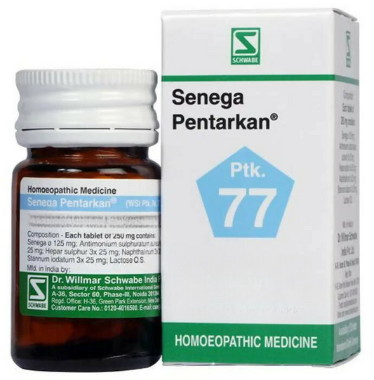 Dr. Willmar Schwabe India Senega Pentarkan Ptk 77 Tablets 