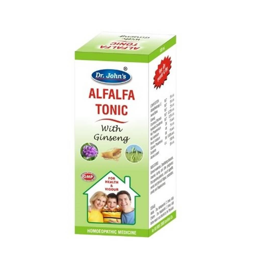 Dr. Johns Alfalfa Tonic With Ginseng – Homeopathic Energy, Appetite & Vitality Wellness Tonic 