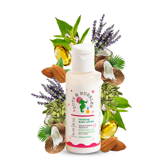 Tots & Bubbles Calming Baby Body Lotion with Kokum Butter & Sweet Almond Oil 