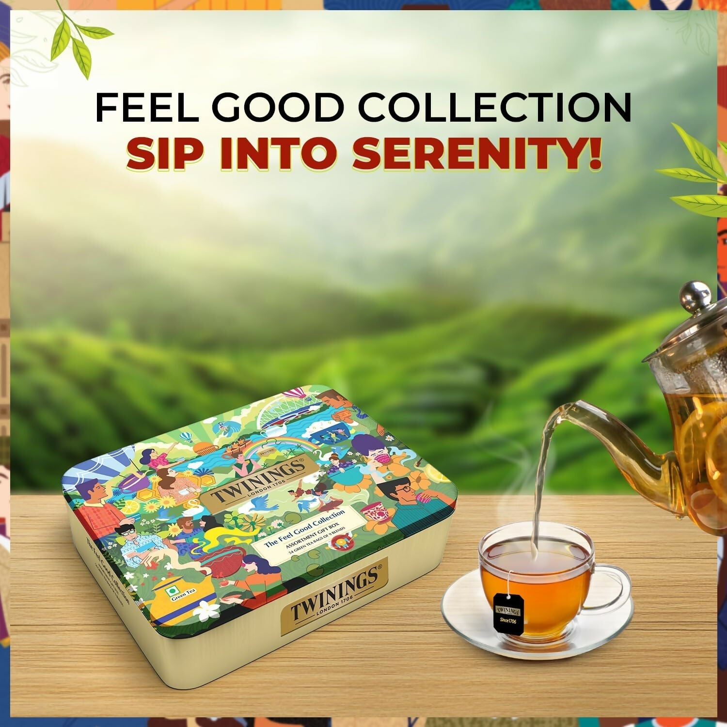 Twinings The Feel Good Collection Assortment Tea Gift Set 