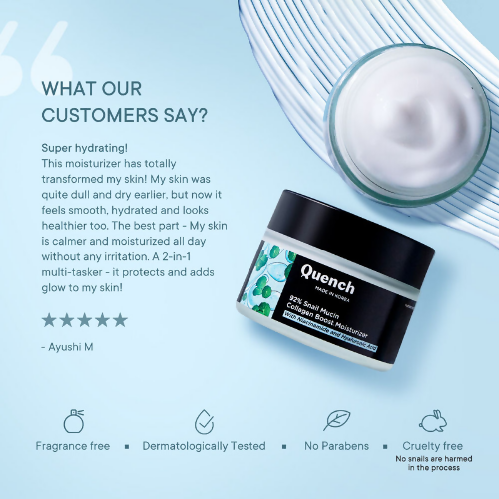 Quench 92% Snail Mucin Collagen Boost Moisturizer 