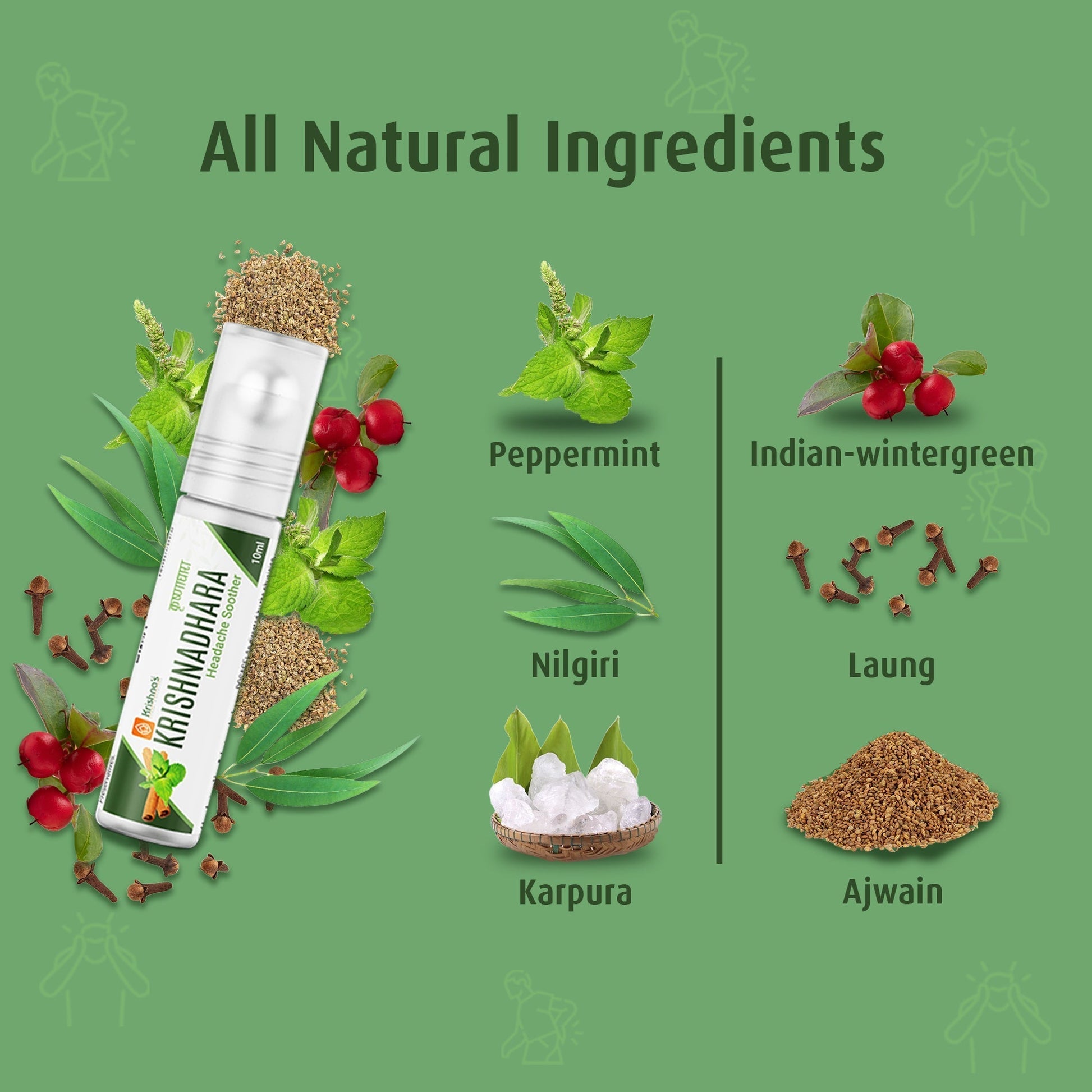 Krishna'S Herbal & Ayurveda Krishnadhara Roll On 