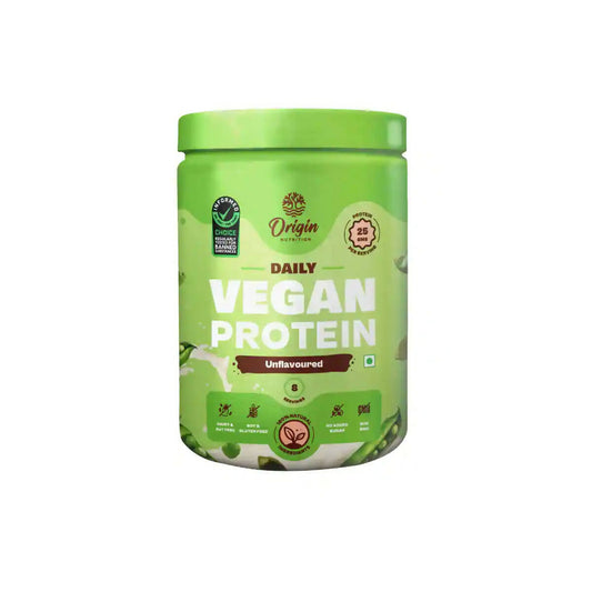 Origin Nutrition Daily Vegan Plant Protein Powder Unflavored (Jar) 