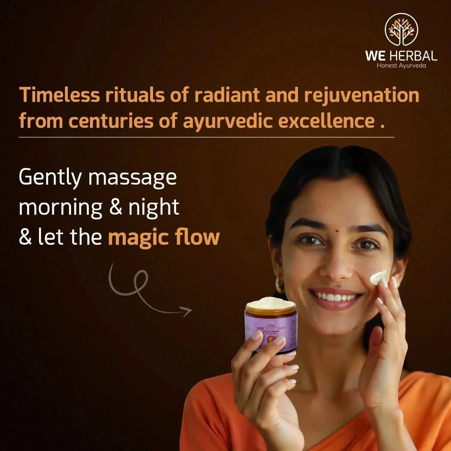 We Herbal Kumkumadi Face Cream: An Ayurvedic Solution For Modern Radiant Revitalized Skin  Grab2Buy We Herbal Grab2Buy