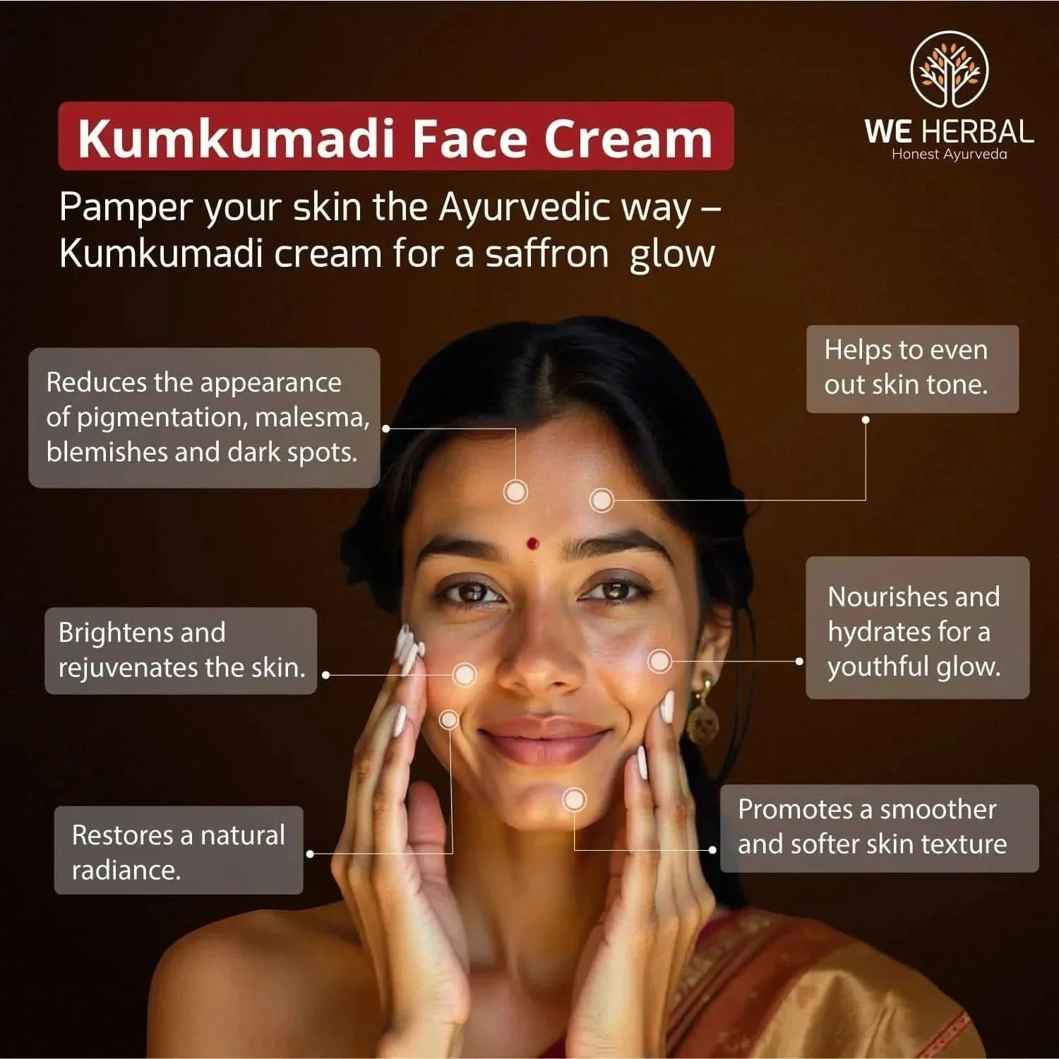 We Herbal Kumkumadi Face Cream: An Ayurvedic Solution For Modern Radiant Revitalized Skin  Grab2Buy We Herbal Grab2Buy