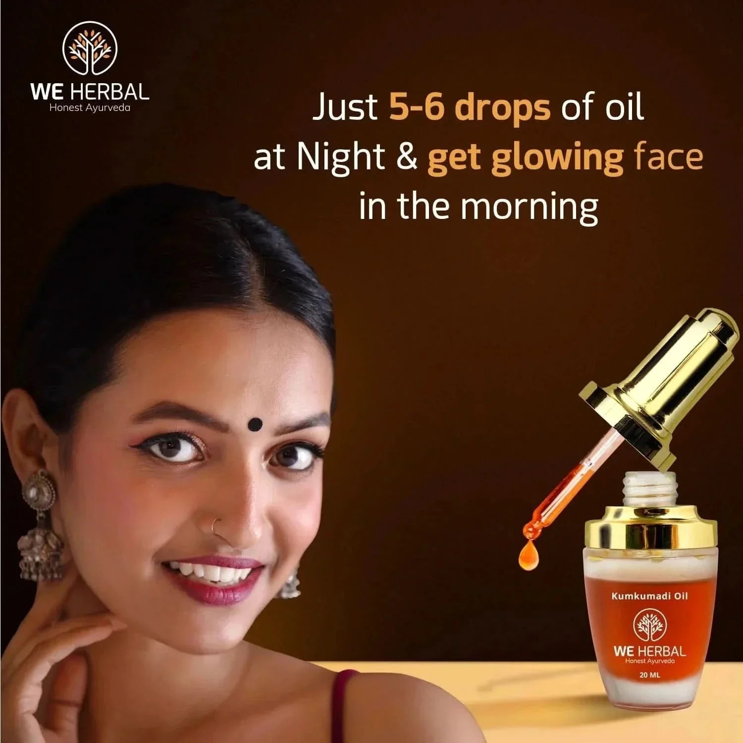 We Herbal Kumkumadi Face Oil: The Secret To Glowing, Flawless And Youthful Skin  Grab2Buy We Herbal Grab2Buy