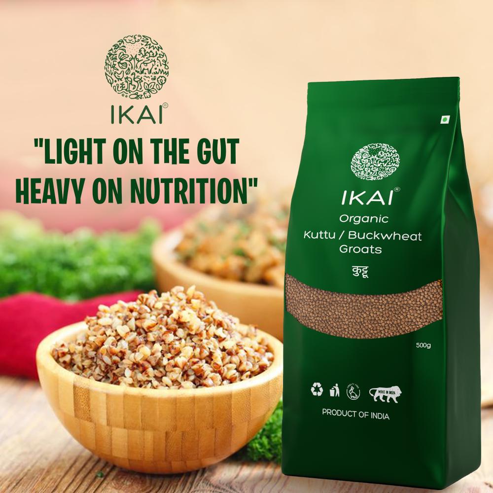 IKAI Organic Buckwheat Groats Kuttu 