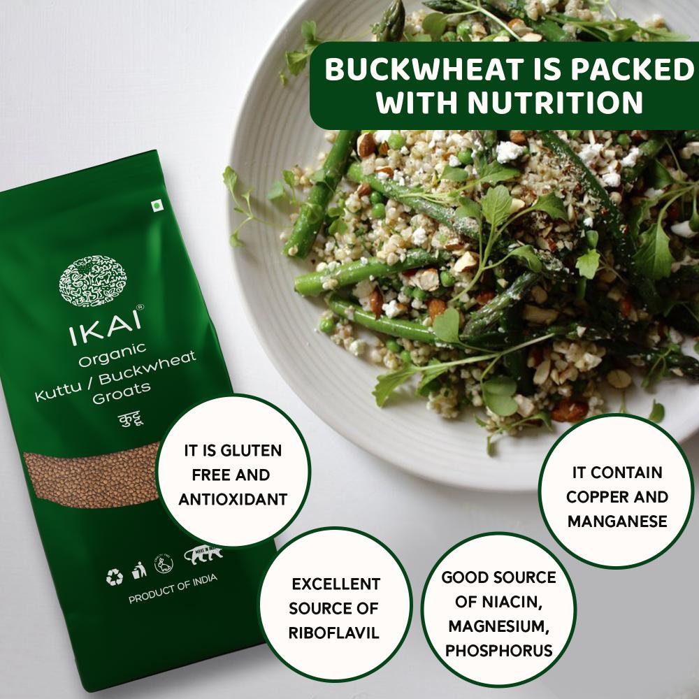 IKAI Organic Buckwheat Groats Kuttu 