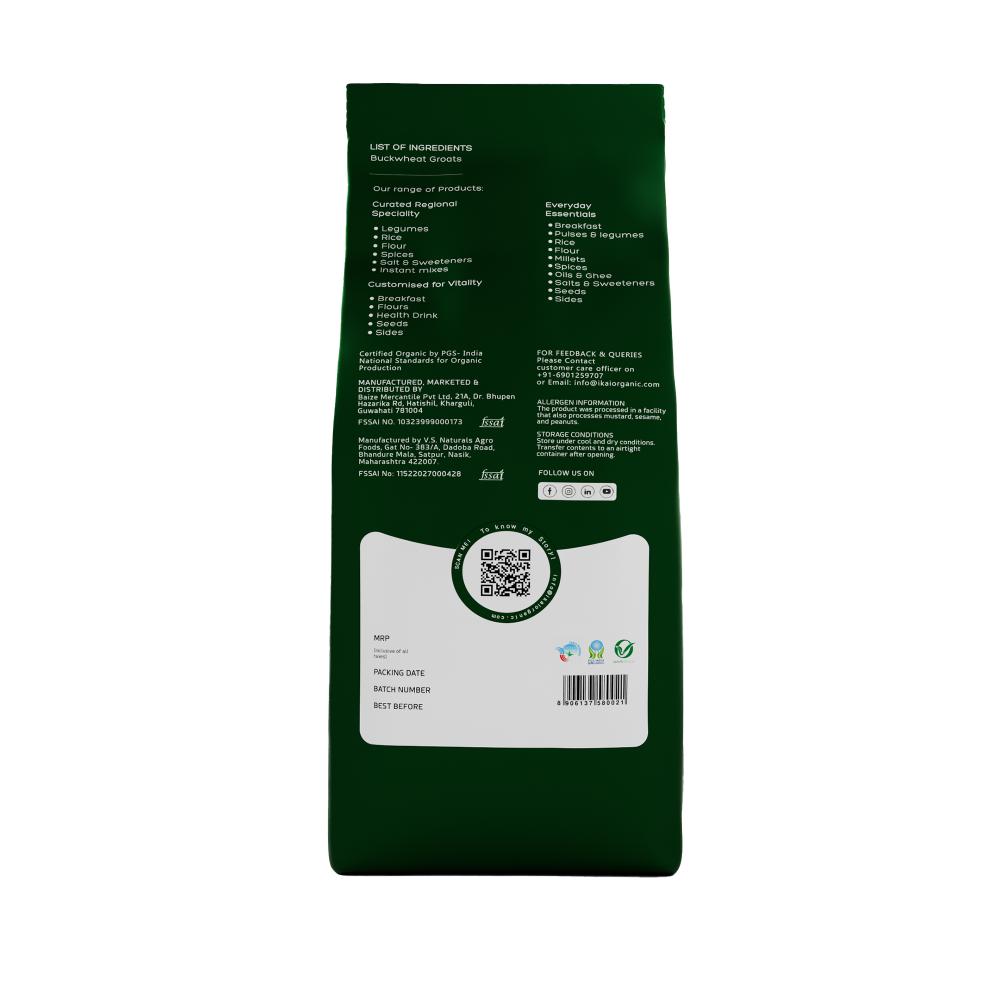 IKAI Organic Buckwheat Groats Kuttu 