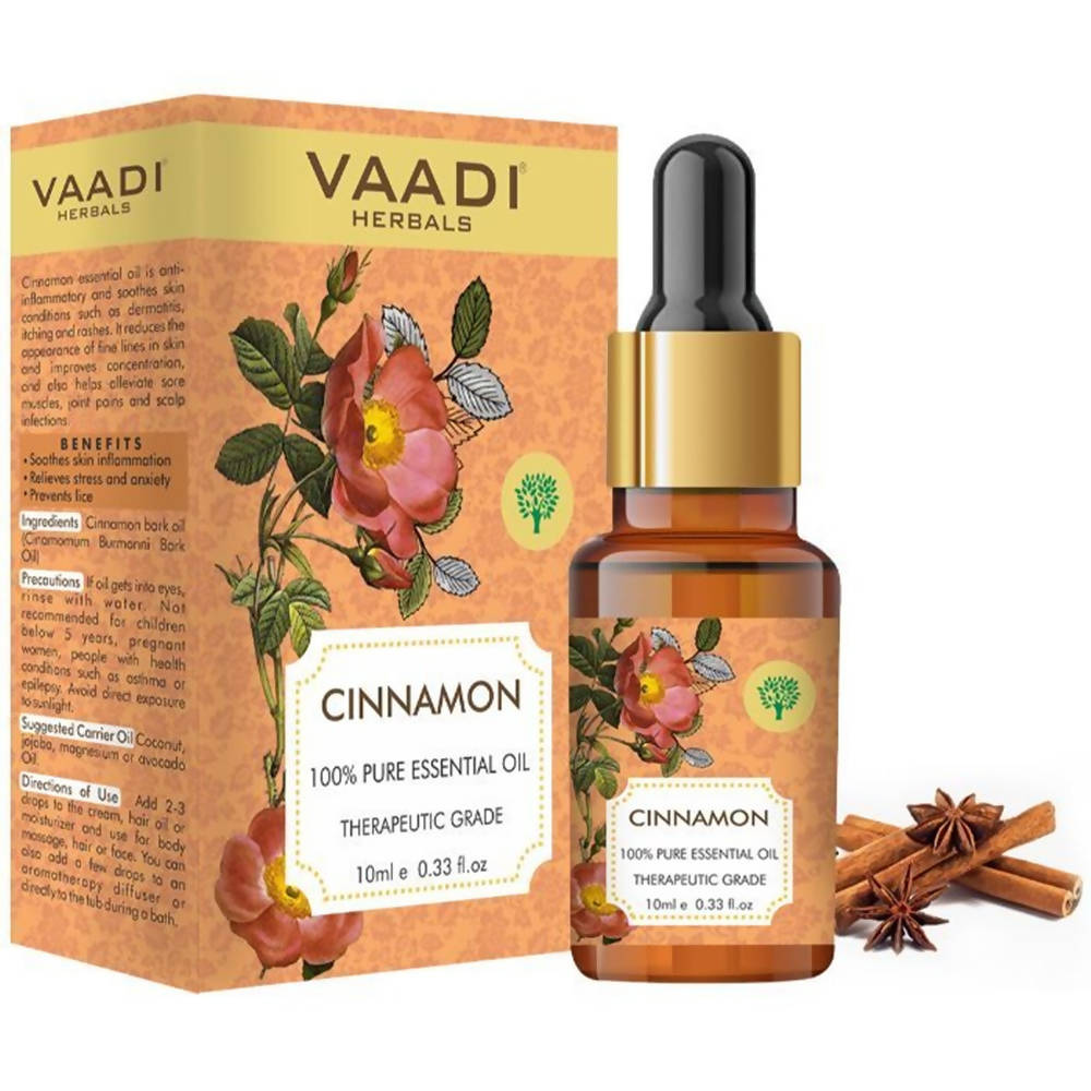 Vaadi Herbals Cinnamon 100% Pure Essential Oil Therapeutic Grade  Grab2Buy Vaadi Herbals Grab2Buy
