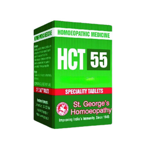 St. George's Homeopathy HCT 55 Tablets 