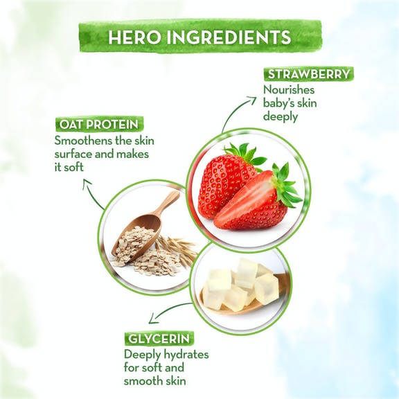 Mamaearth Super Strawberry Body Wash for Kids with Strawberry & Oat Protein - Grab2buy