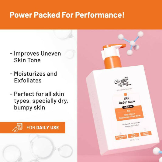 Chemist At Play AHA Body Lotion For Daily Use - Grab2buy