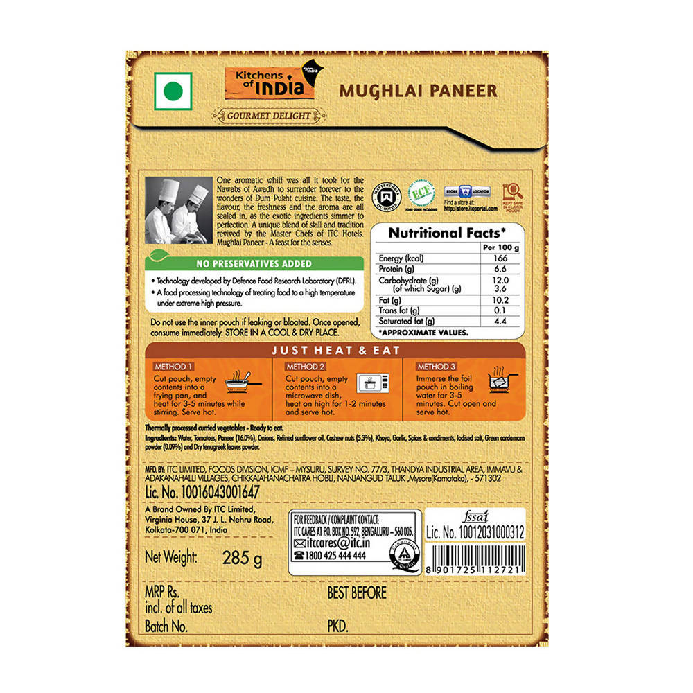 Kitchens of India Mughlai Paneer - Grab2buy