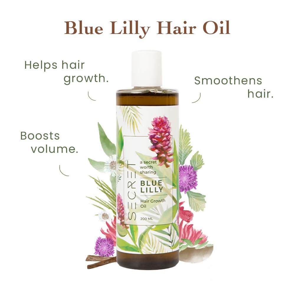 The Secret Hair Care Blue Lilly Hair Oil  Grab2Buy The Secret Hair Care Grab2Buy