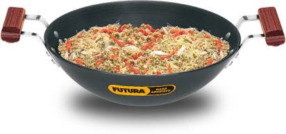 Hawkins Futura Flat Bottom Kadhai 30 cm Diameter 3.75 L (AD375)