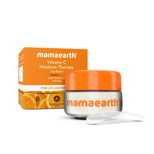 Mamaearth Vitamin C Moisture Therapy Lip Balm SPF 50 with Vitamin C & Honey For Lip Lightening 
