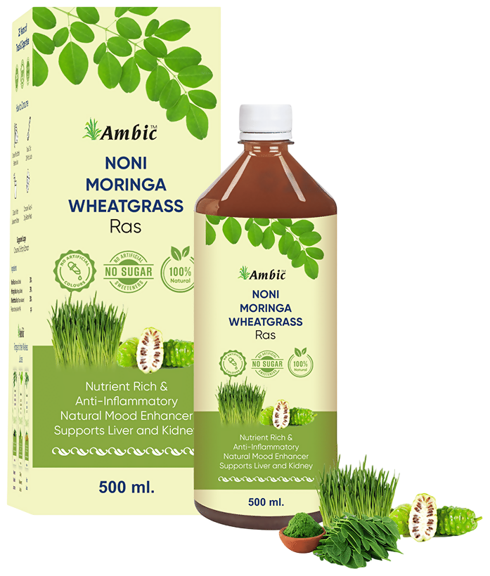 Ambic Noni Moringa Wheatgrass Ras 