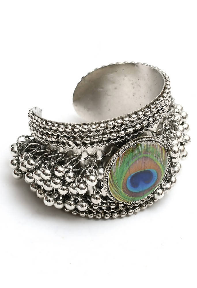 Mominos Fashion Kamal Johar Ghungroo Handcraft Cuff Bracelet 