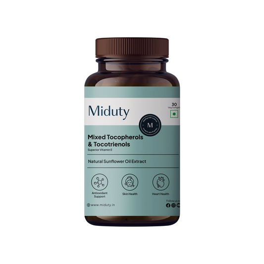 Miduty by Palak Notes Mixed Tocopherols & Tocotrienols Capsules 