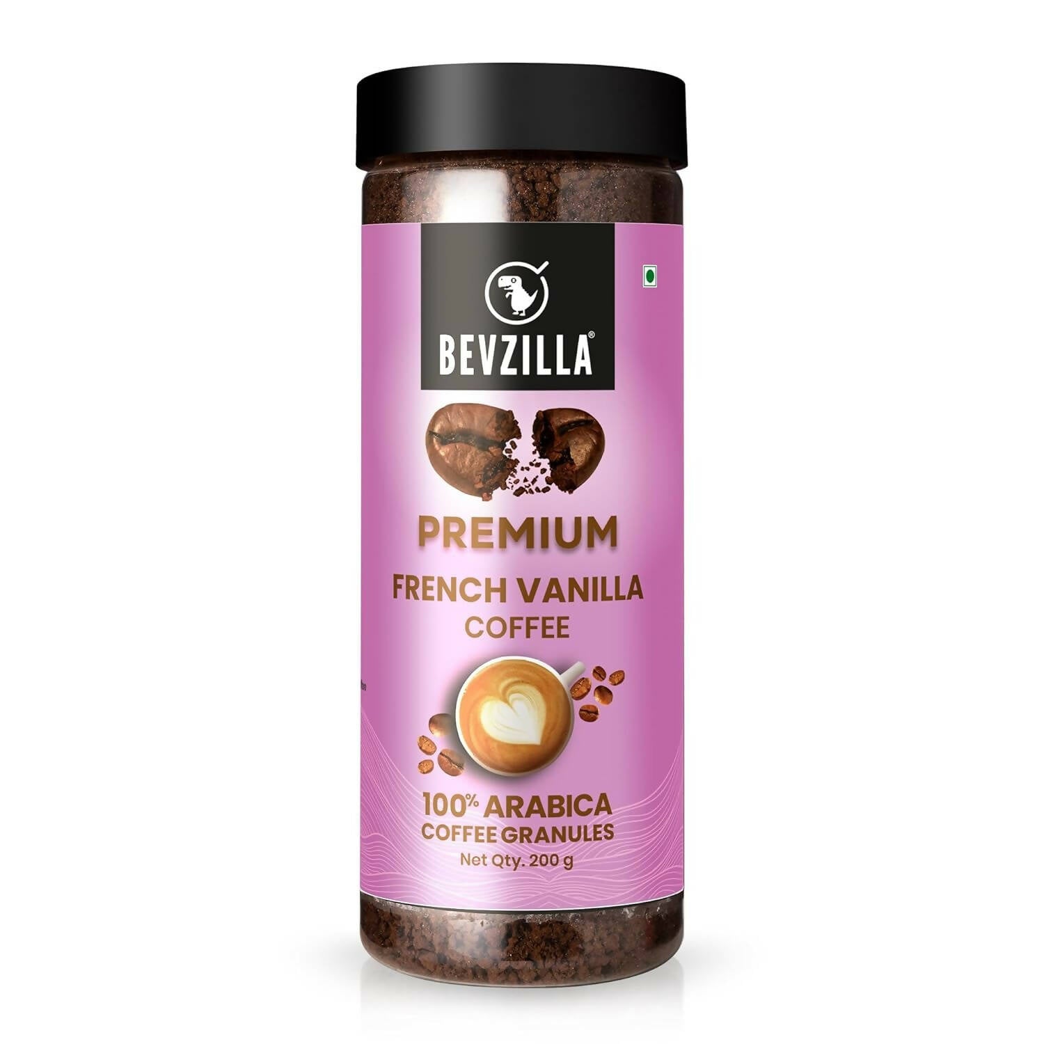 Bevzilla Premium French Vanilla Coffee Powder 100% Arabica 