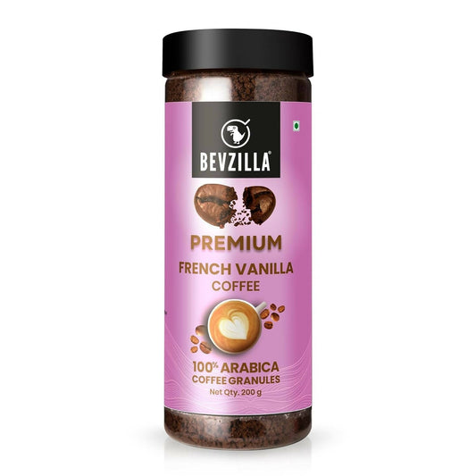 Bevzilla Premium French Vanilla Coffee Powder 100% Arabica 