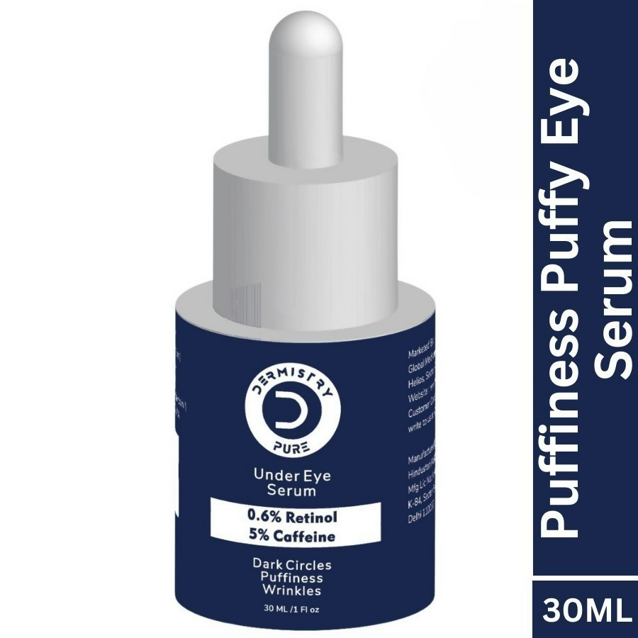 Dermistry 0.6% Retinol 5% Caffeine Under Eye Face Serum 