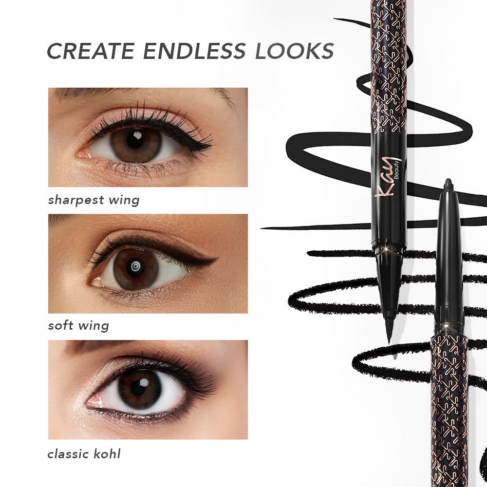 Kay Beauty Intense Black 24H Kajal Eyeliner Duo 