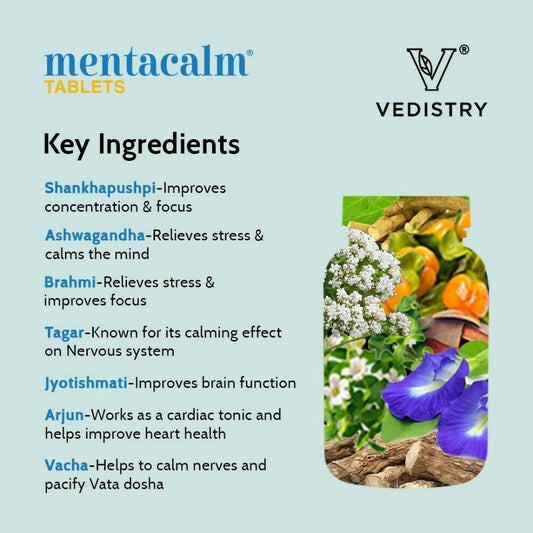 Vedistry Mentacalm Tablets 