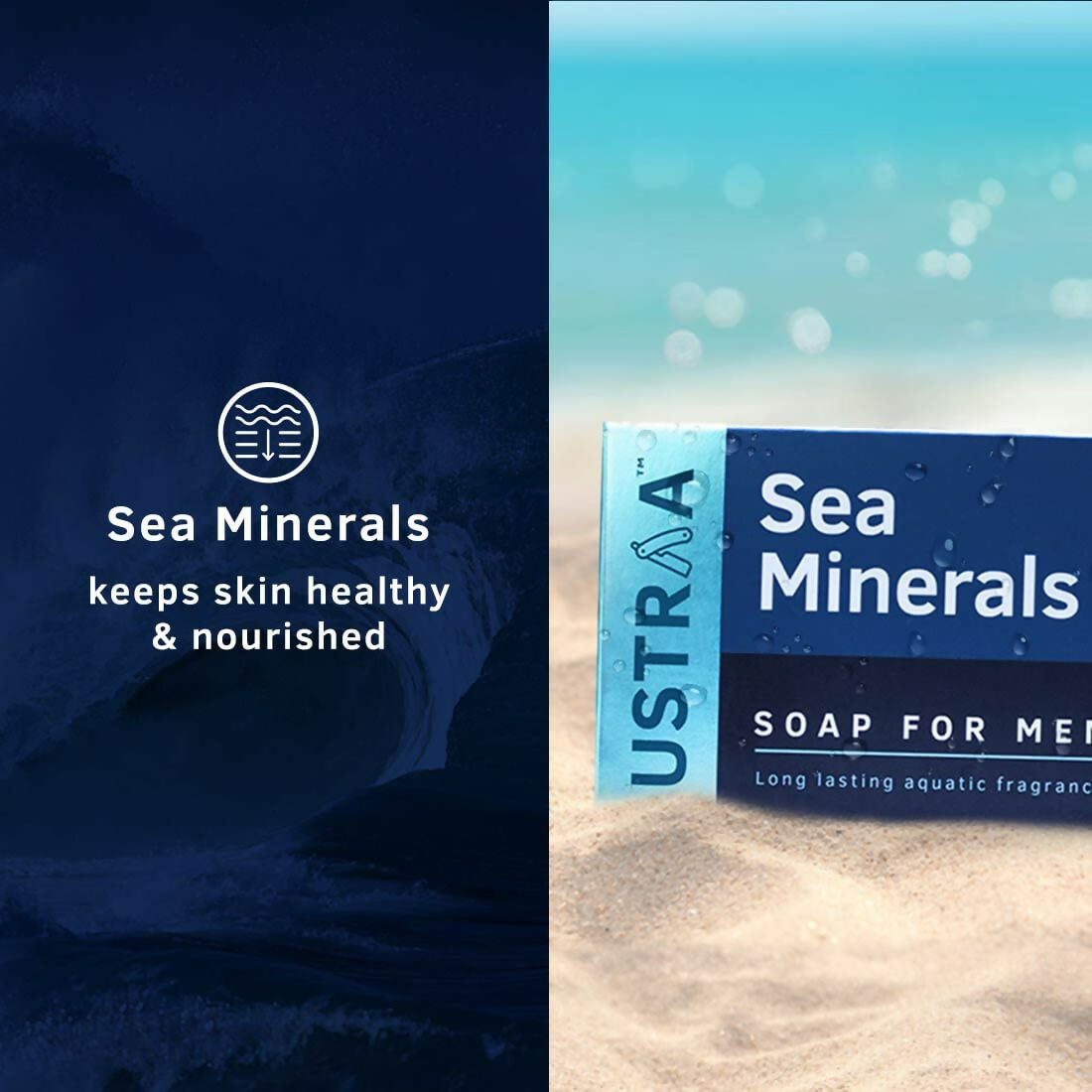 Ustraa Deo Soap For Men - Neem and Green Clay, Sea Minerals, & Activated Charcoal  Grab2Buy Ustraa Grab2Buy