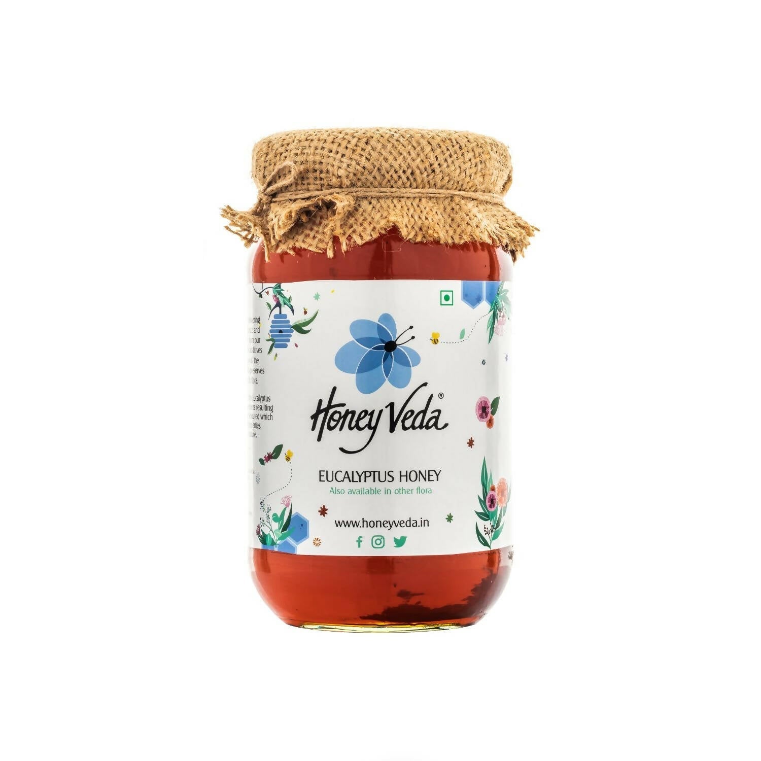 HoneyVeda Premium Raw Eucalyptus Honey 