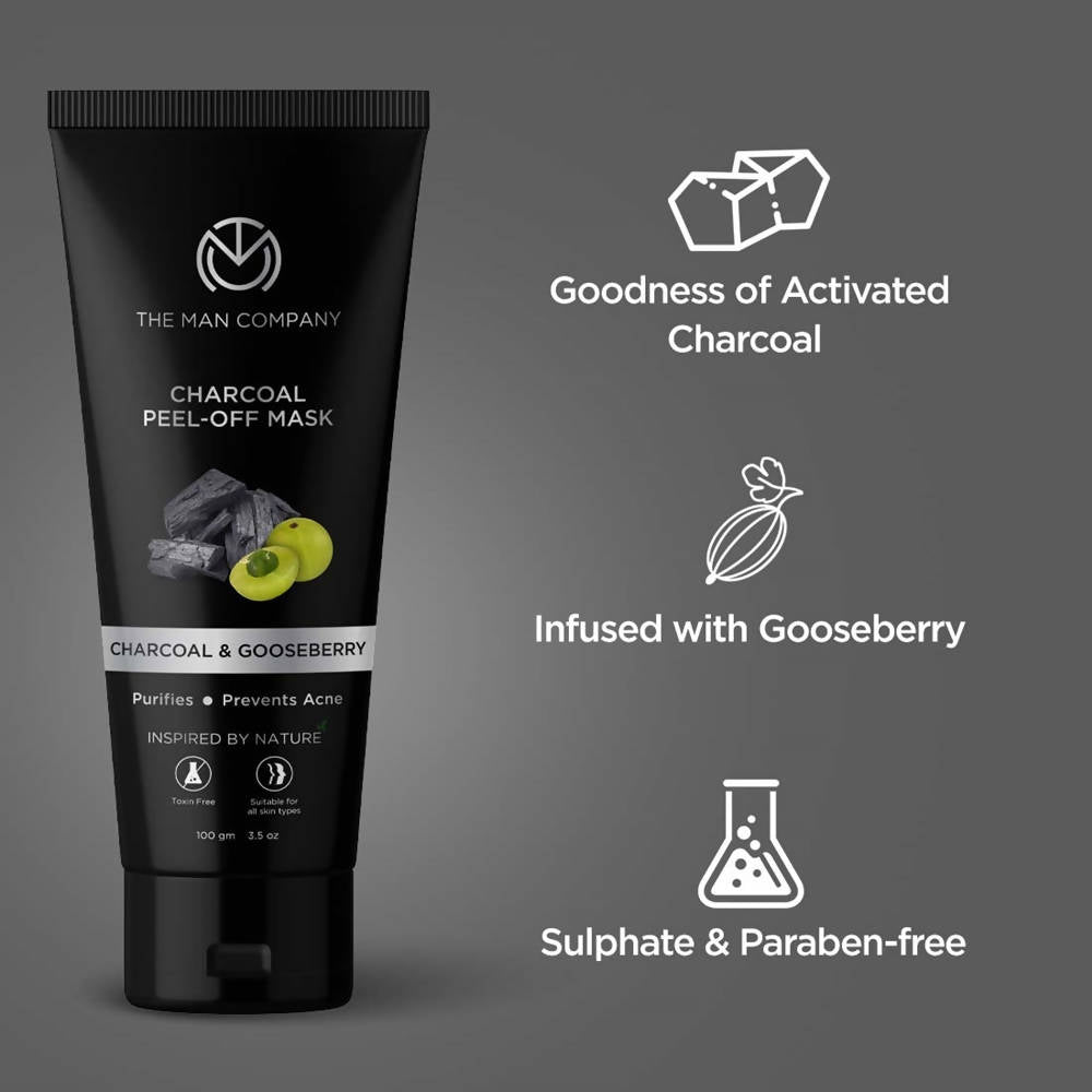 The Man Company Charcoal Peel Off Mask  Grab2Buy The Man Company Grab2Buy