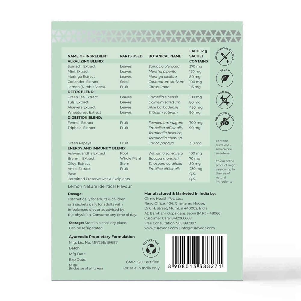 Cureveda Greens - Pure Plant Superfood 