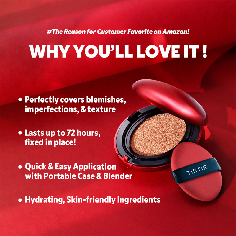 Tirtir Mask Fit Red Mini Cushion Foundation - 35N Walnut  Grab2Buy Tirtir Grab2Buy