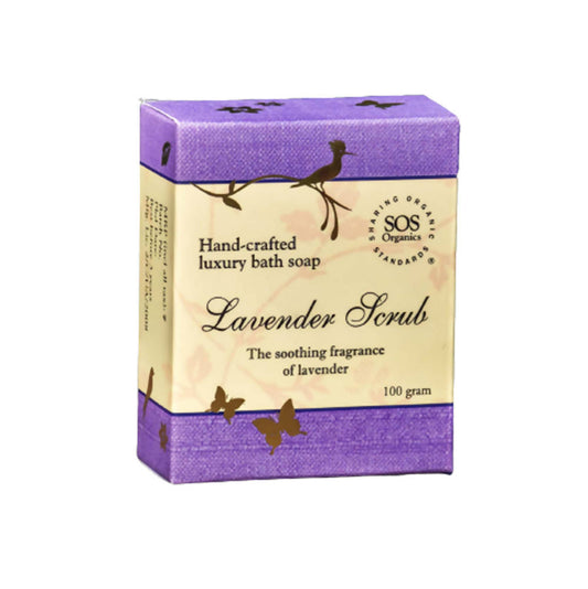 SOS Organics Lavender Scrub Luxury Bath Soap - Grab2buy
