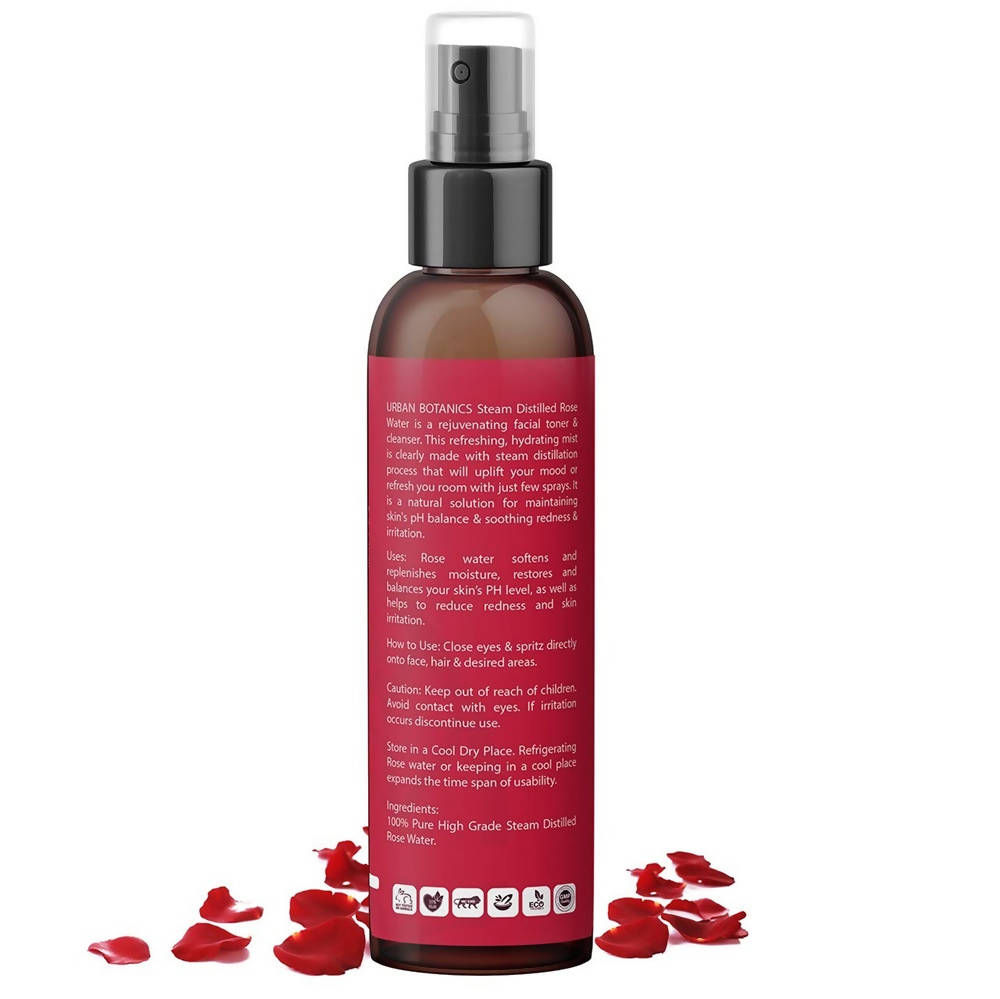 Urban Botanics Rose Water Steam Distilled  Grab2Buy Urban Botanics Grab2Buy