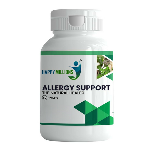 HappyMillions Allergy Support Tablets | Natural Relief from Seasonal Allergies 