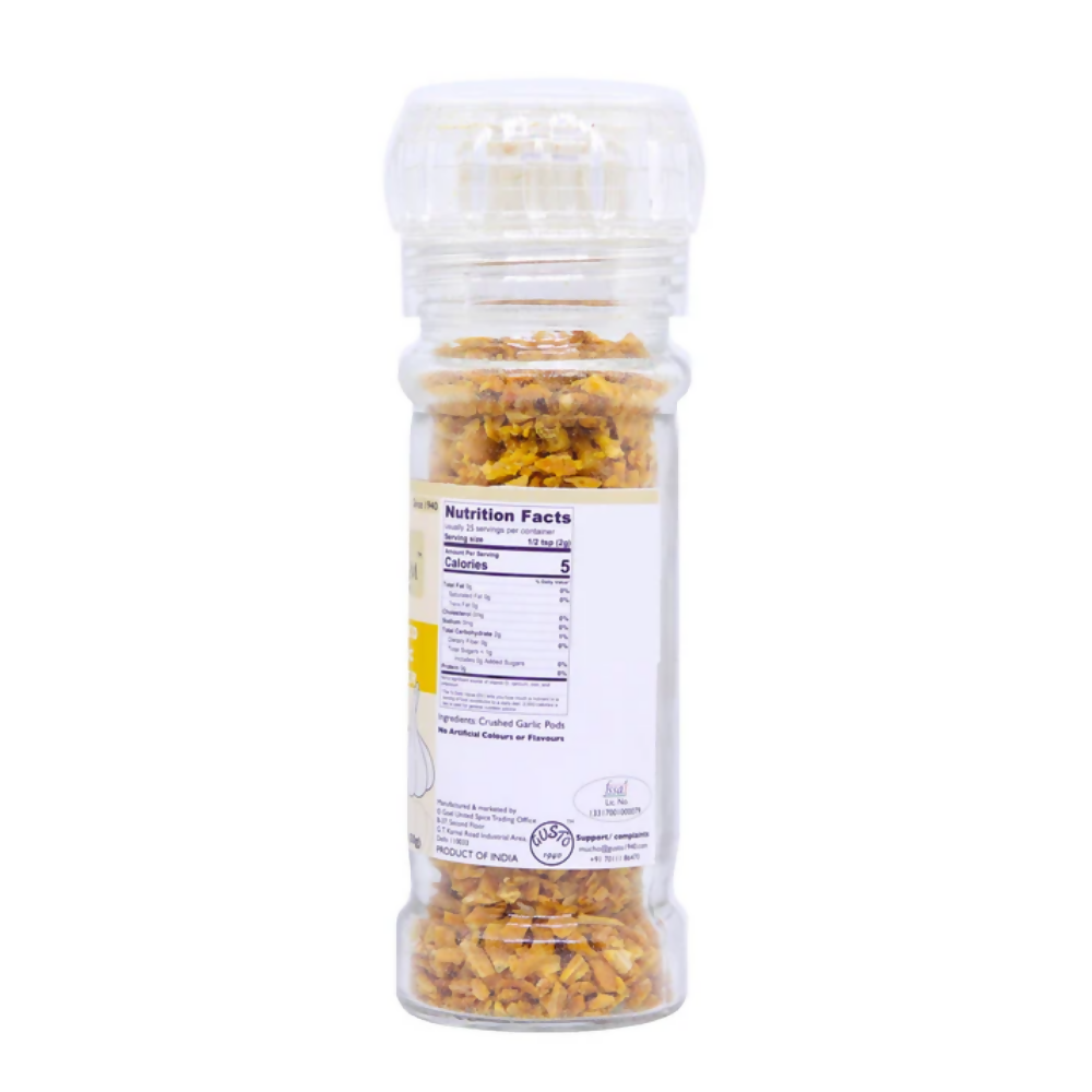 Tassyam Organics Roasted Garlic Pods Grinder Bottle