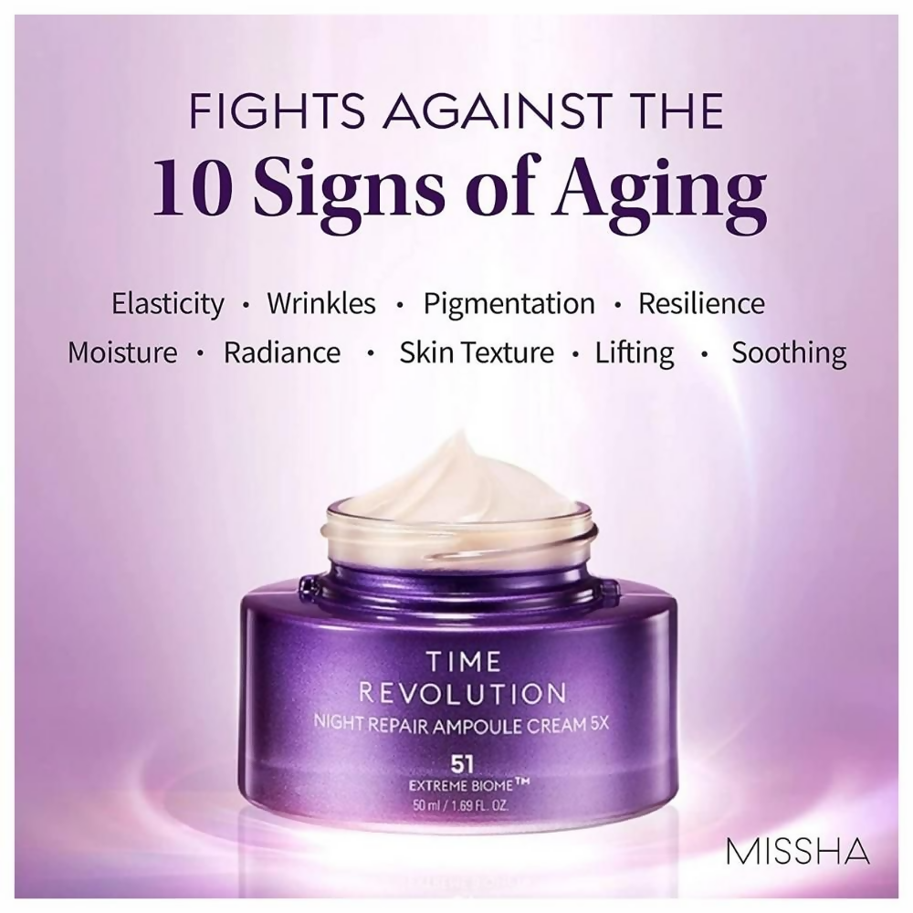 Missha Time Revolution Night Repair Ampoule Cream 5x  Grab2Buy Missha Grab2Buy