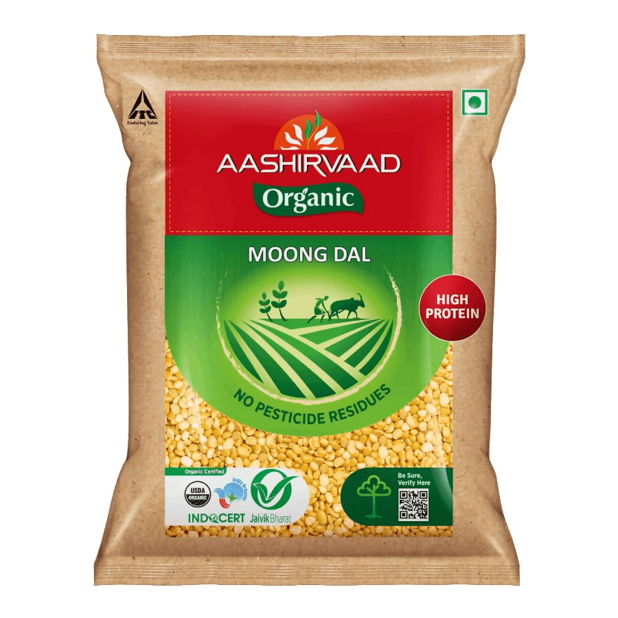 Aashirvaad Organic Moong Dal - Grab2buy