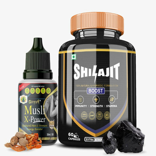 Divya Shree SJ Capsule & Musli X-Power Oil Combo 