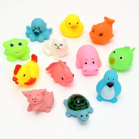 Cable World Plastic Baby Bath Chu Chu Colorful Animal Shape Toy (Multicolor, Multi Design) - Grab2buy